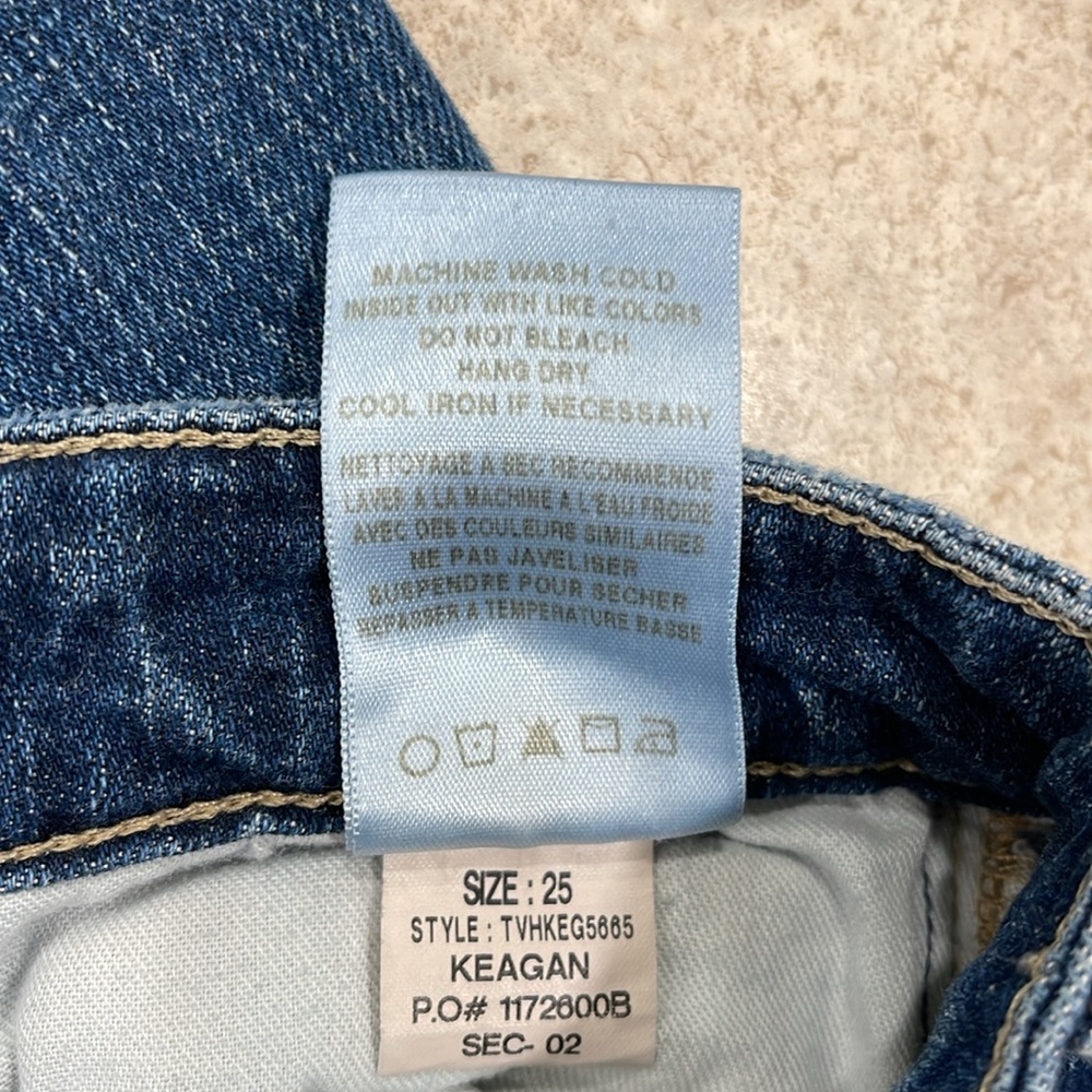 JOE’S “KEAGAN” FADED BLUE DISTRESSED SKINNY ANKLE JEANS SIZE 25 - Picture 11 of 12